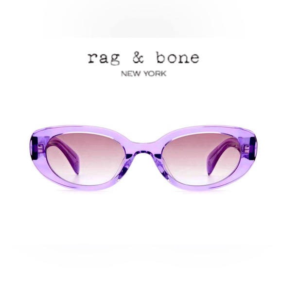RAG & BONE Purple Sunglasses - Picture 1 of 7